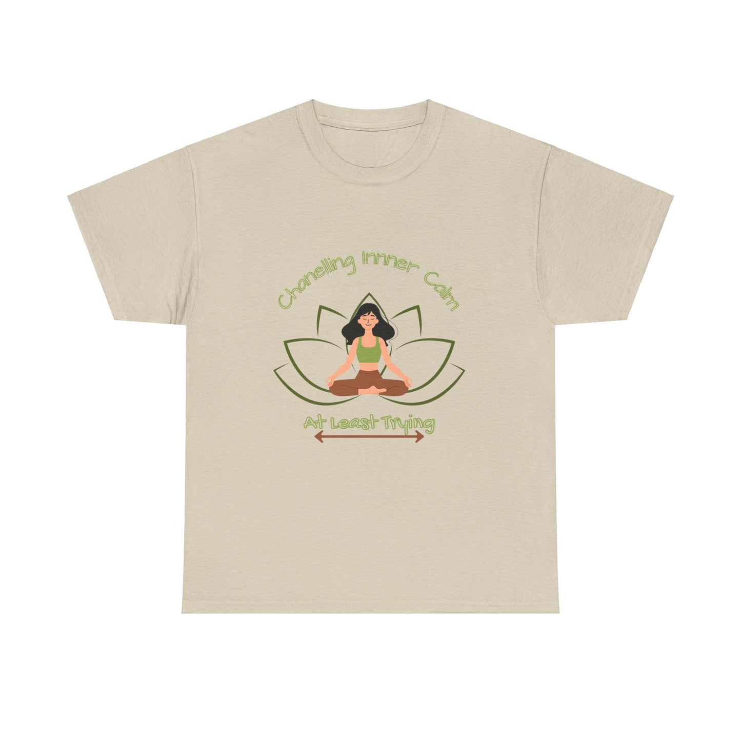 Mindful Vibes Unisex Heavy Cotton Tee - "Channeling Inner Calm"