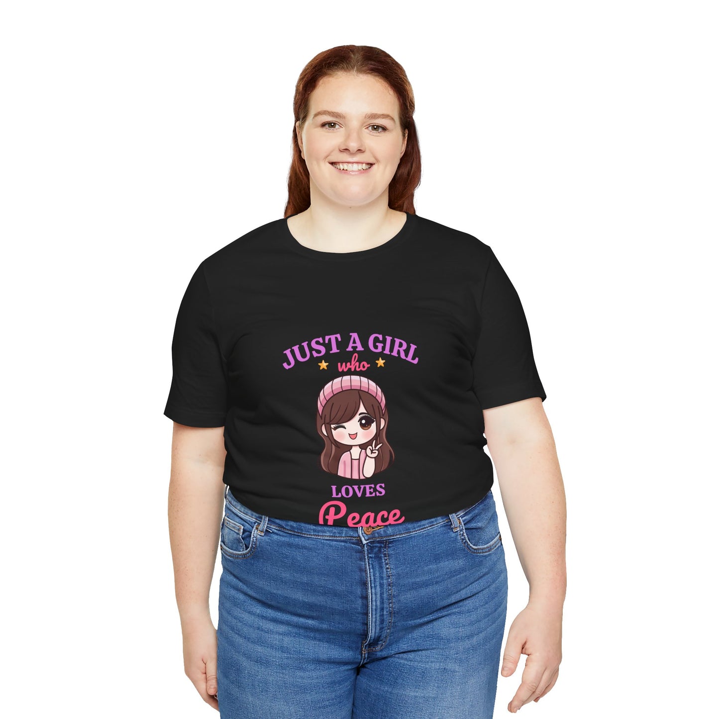 Just a Girl Who Loves Peace T- Shirt