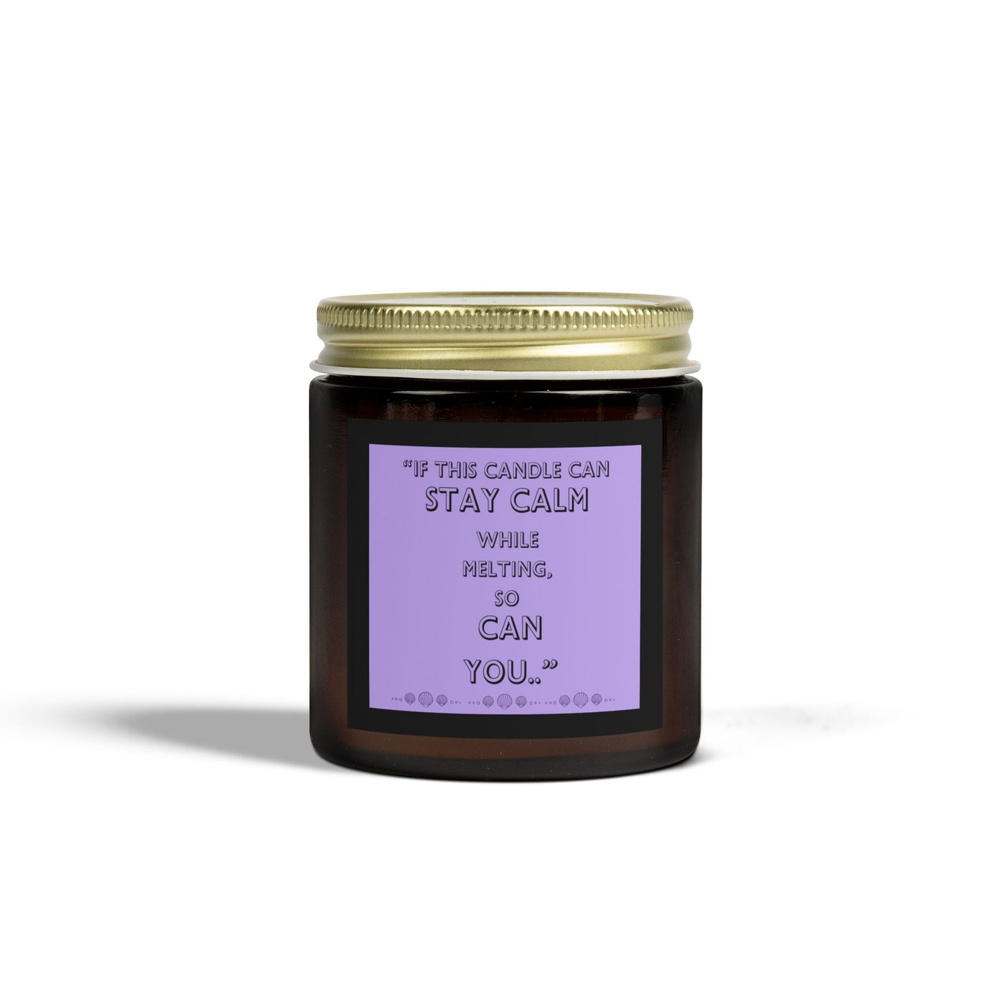 Calming Scented Candles - Coconut Apricot Wax (4oz, 9oz) - Inspirational Quotes for Mindfulness