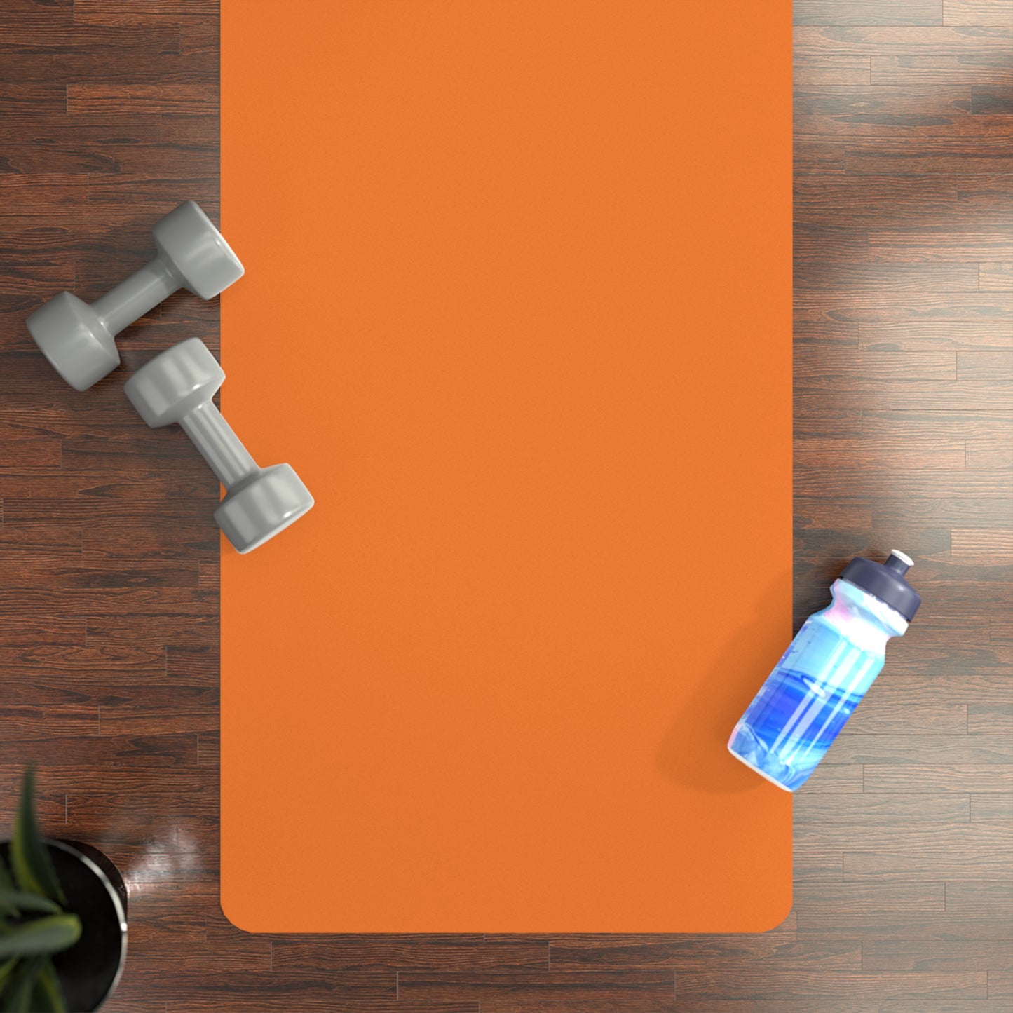 Inspirational Rubber Yoga Mat - "Your Space for Growth, Peace, and Joy"