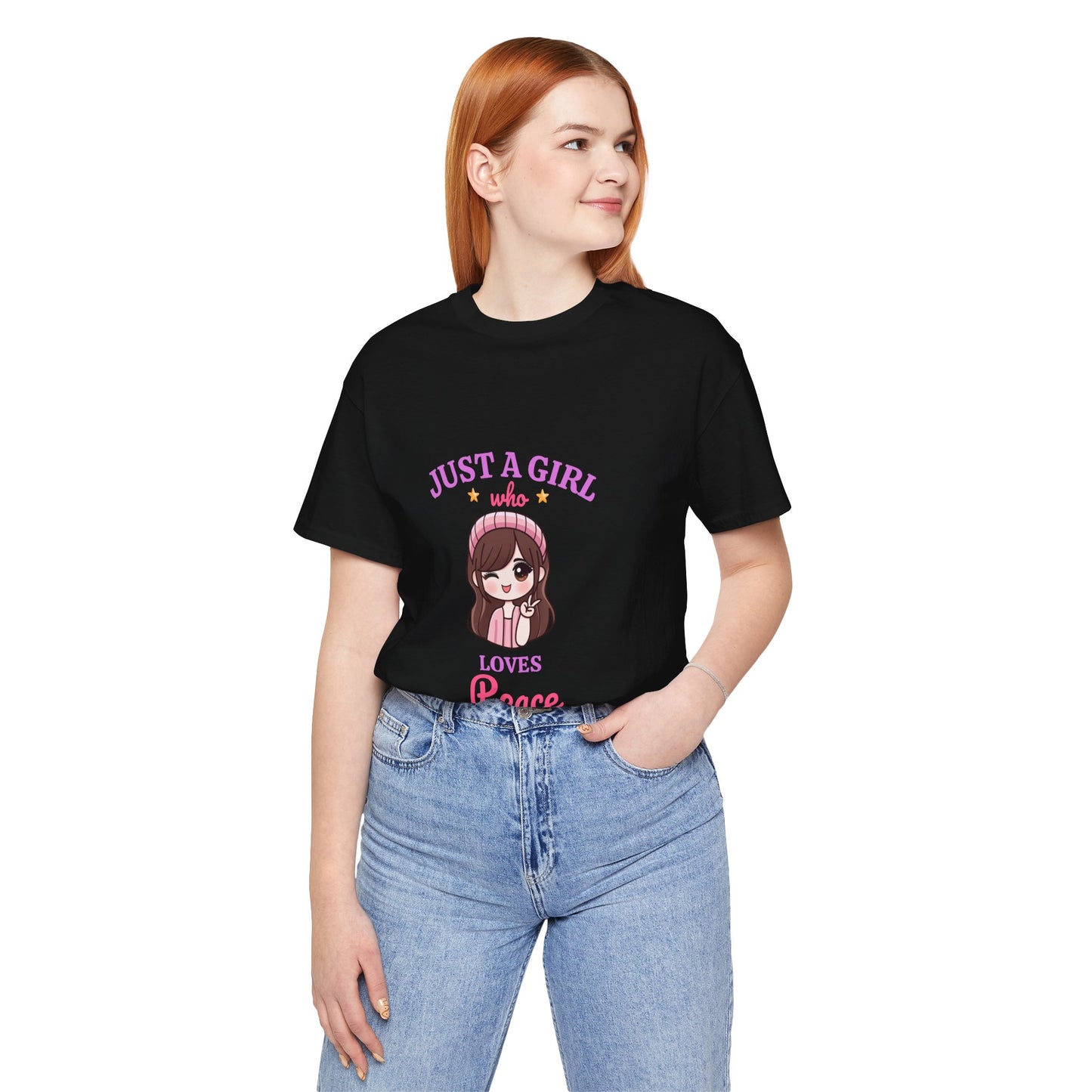 Just a Girl Who Loves Peace T- Shirt