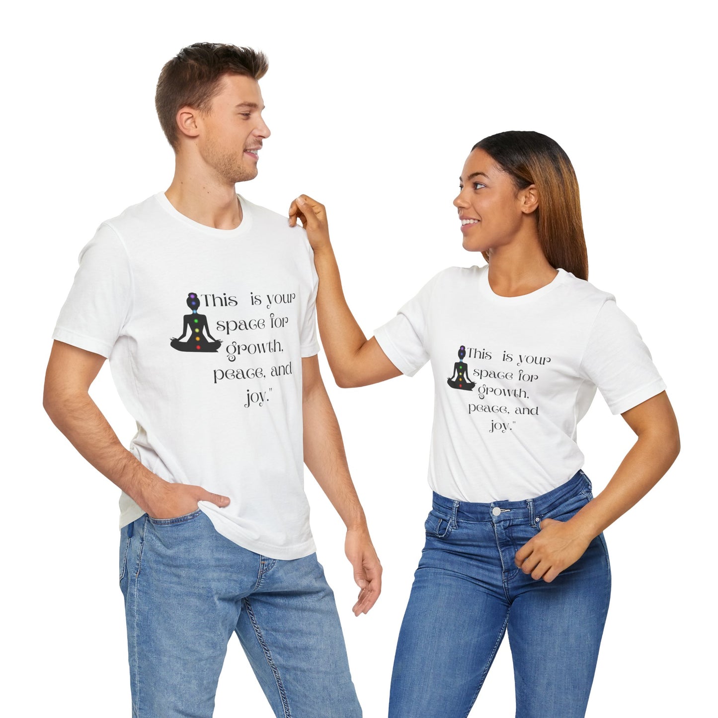 Mindfulness Unisex Jersey Tee - "This is Your Space for Growth, Peace, and Joy"