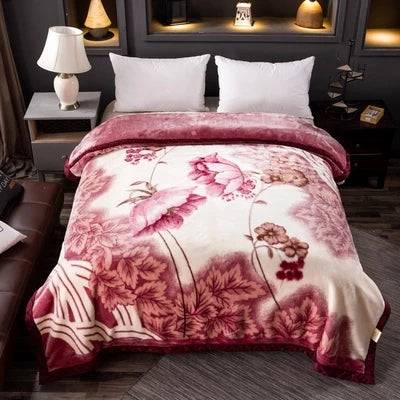 Comfy and Cozy Double Layer Raschel Weighted Blanket