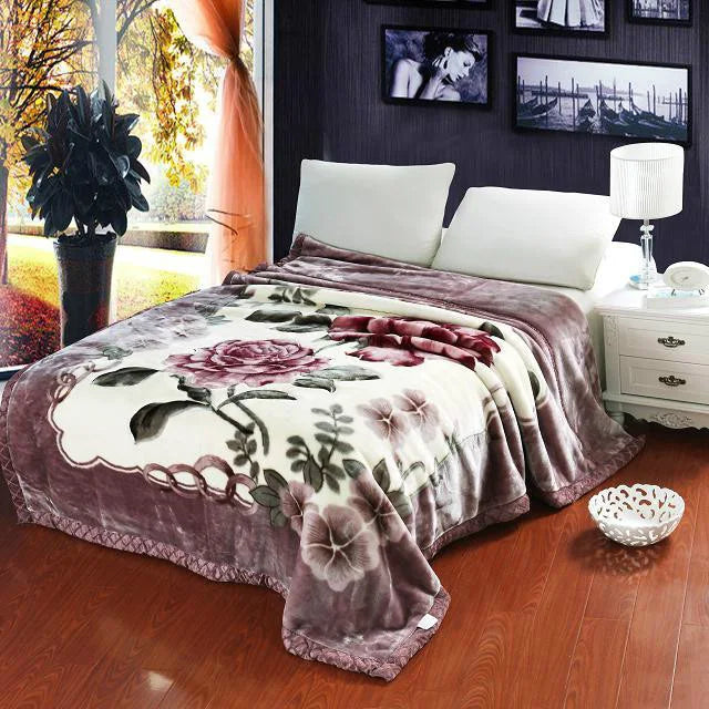 Comfy and Cozy Double Layer Raschel Weighted Blanket