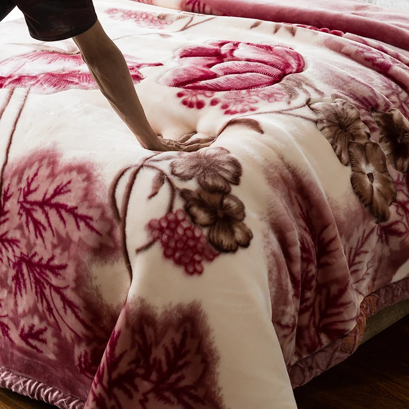 Comfy and Cozy Double Layer Raschel Weighted Blanket