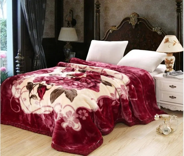 Comfy and Cozy Double Layer Raschel Weighted Blanket