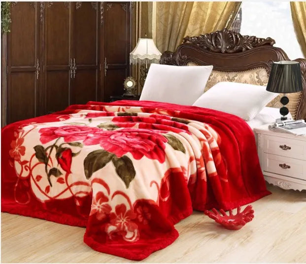 Comfy and Cozy Double Layer Raschel Weighted Blanket