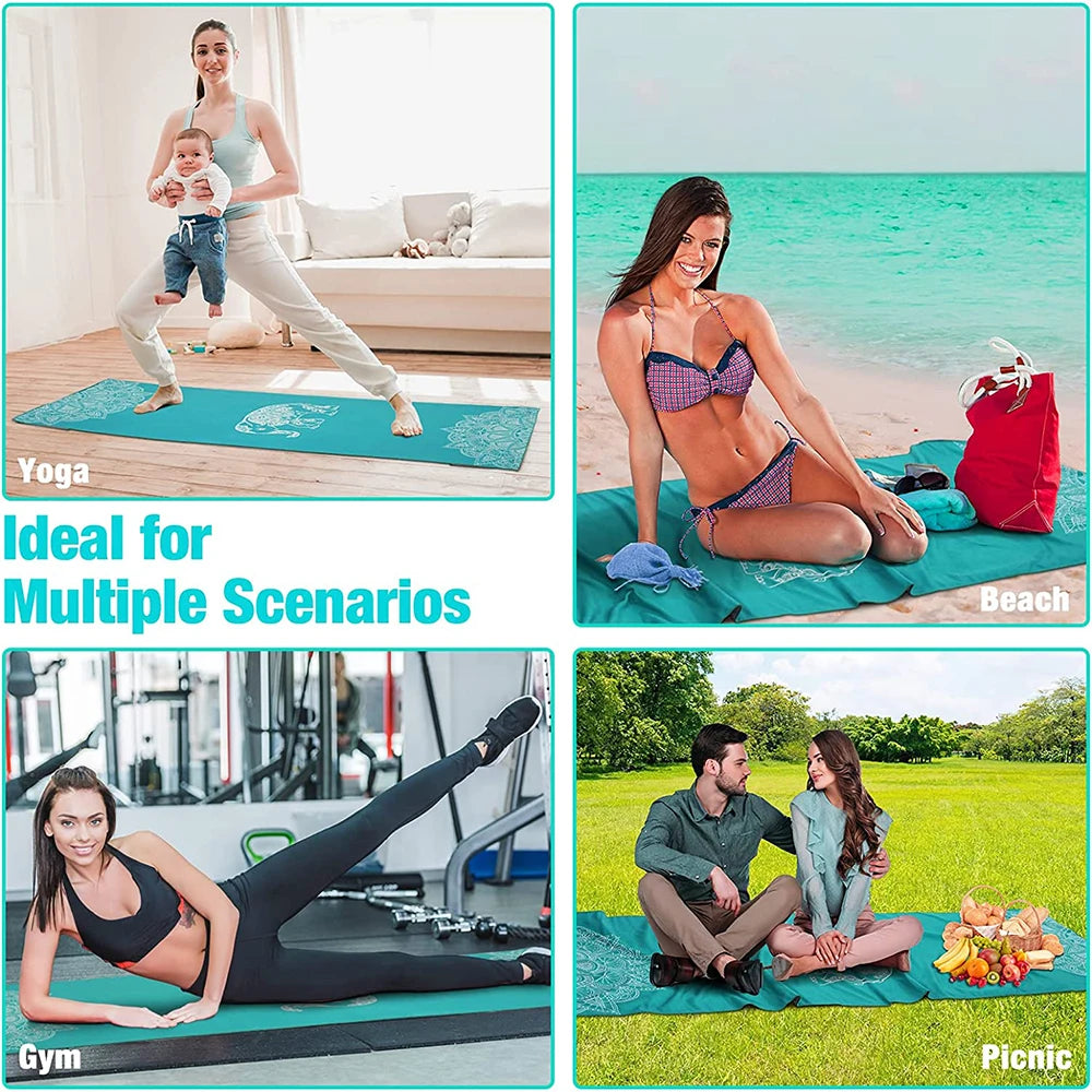 Non Slip Yoga Blankets ( No More Slipping On Your Mat)