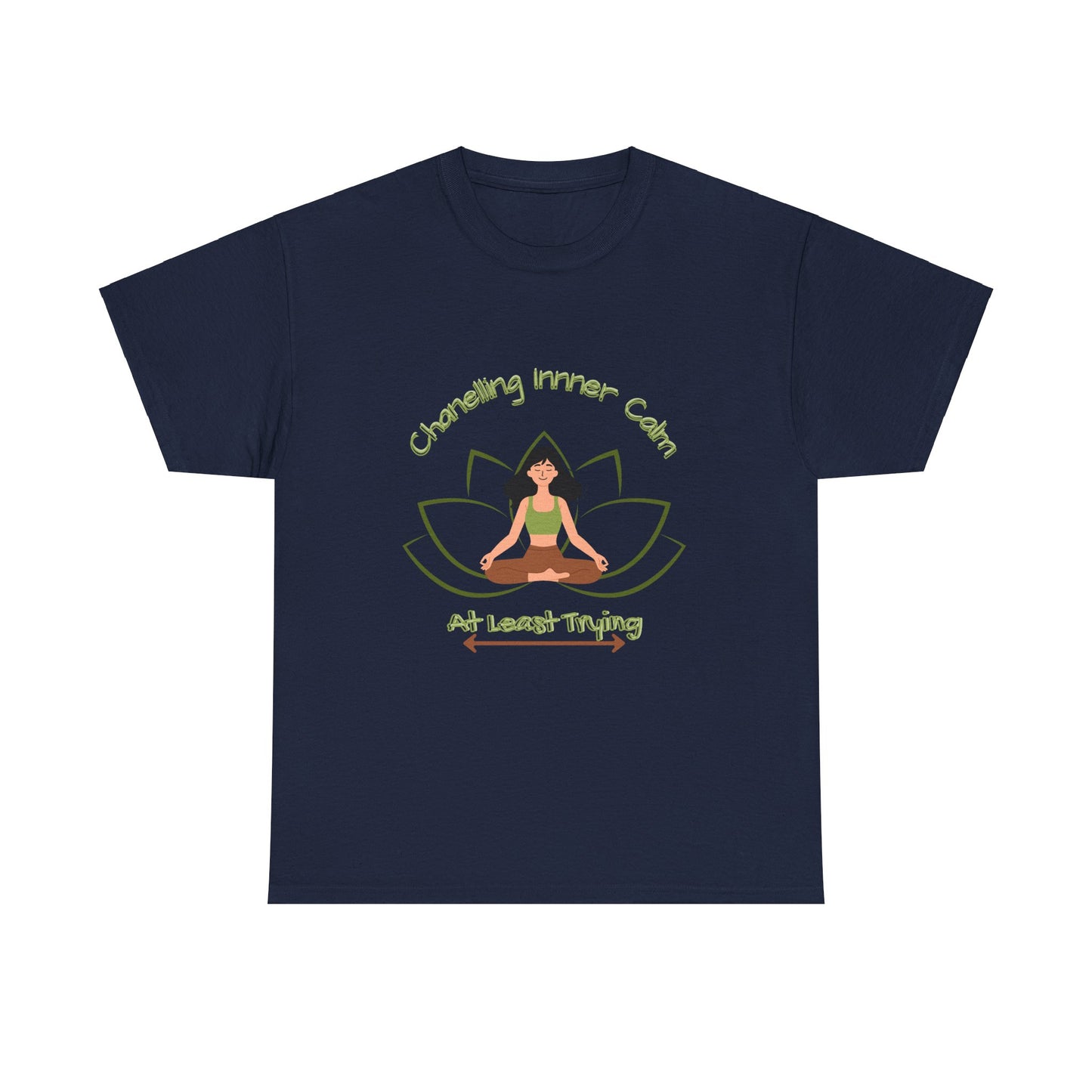 Mindful Vibes Unisex Heavy Cotton Tee - "Channeling Inner Calm"