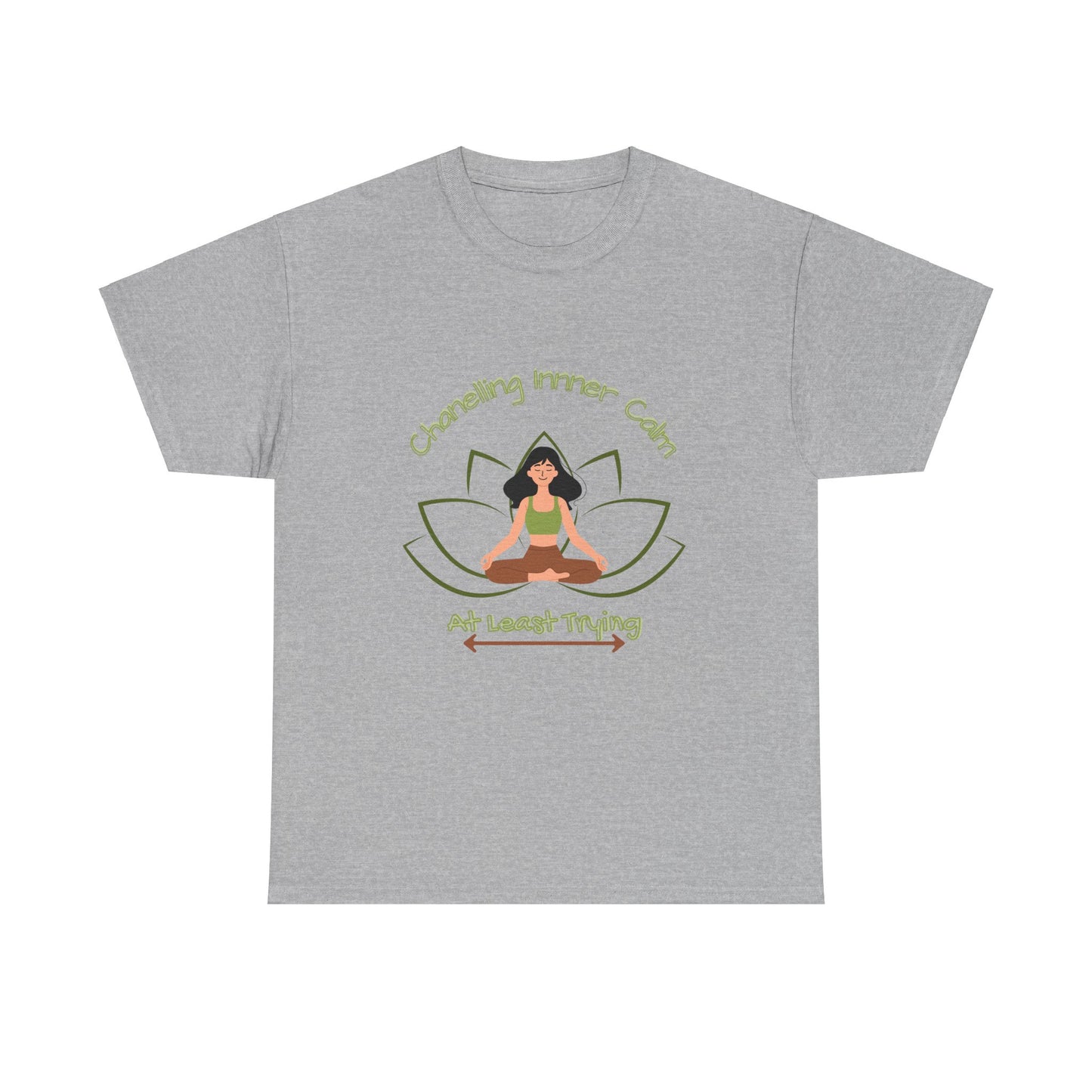 Mindful Vibes Unisex Heavy Cotton Tee - "Channeling Inner Calm"