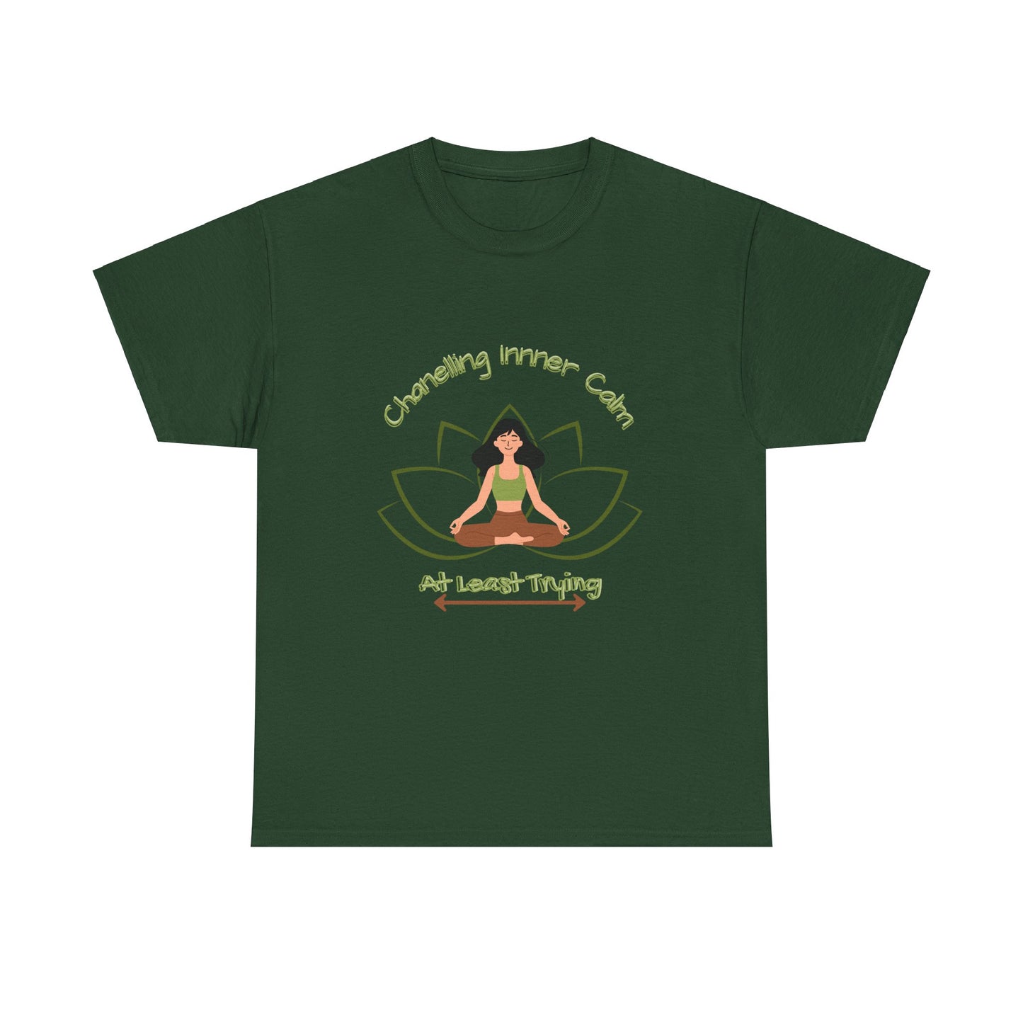 Mindful Vibes Unisex Heavy Cotton Tee - "Channeling Inner Calm"