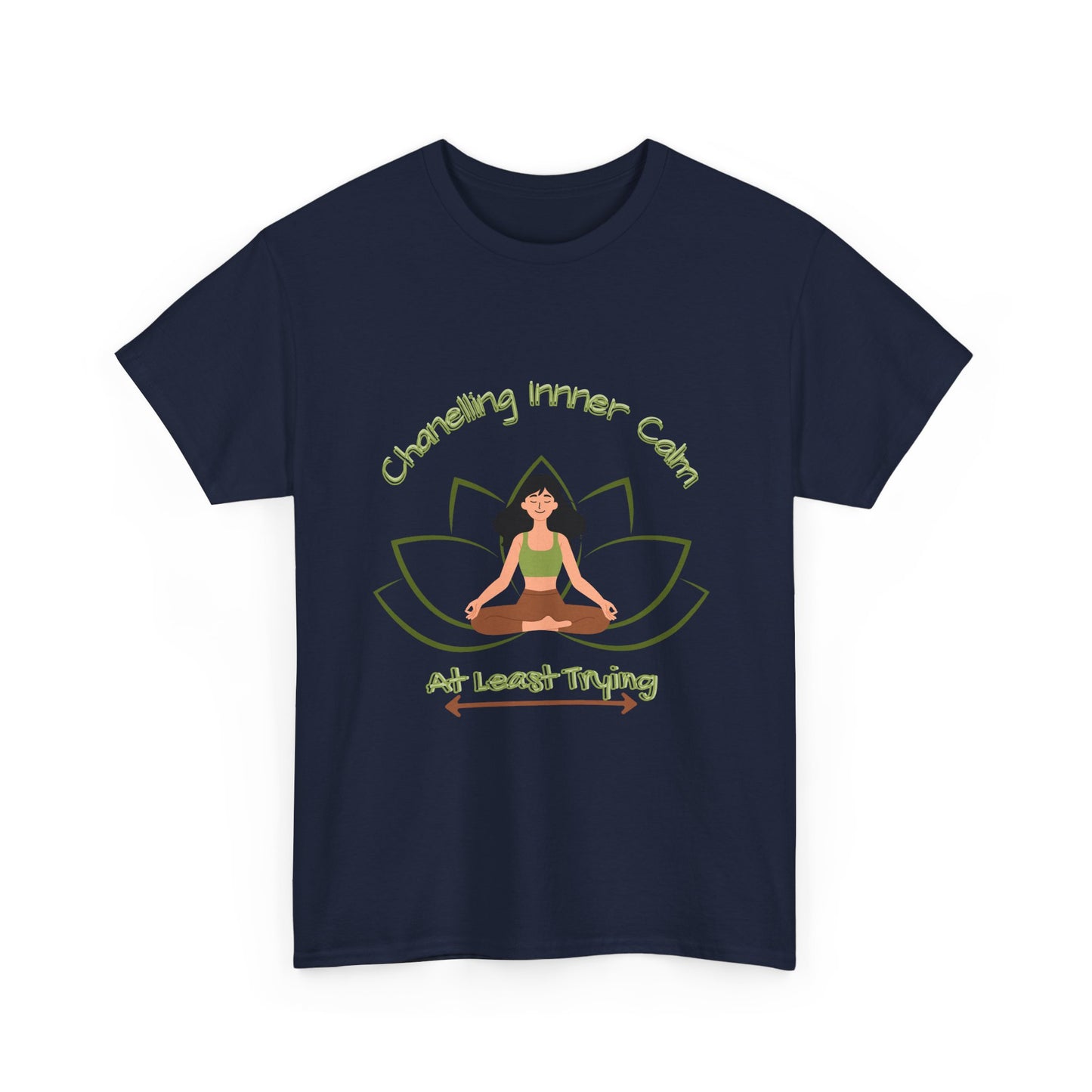 Mindful Vibes Unisex Heavy Cotton Tee - "Channeling Inner Calm"