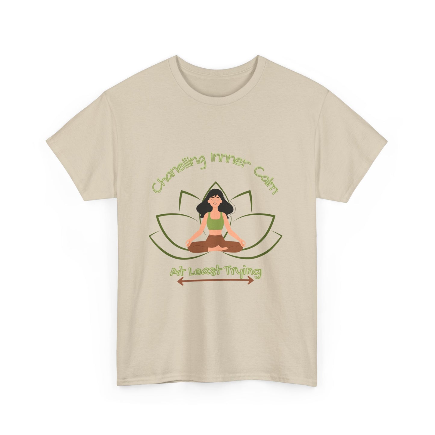 Mindful Vibes Unisex Heavy Cotton Tee - "Channeling Inner Calm"