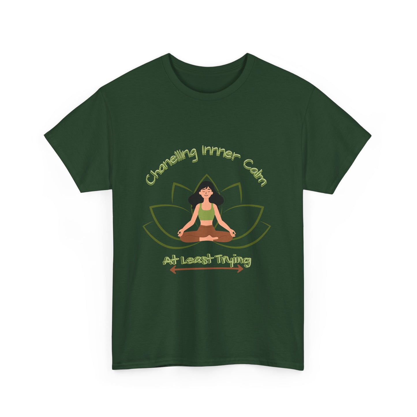 Mindful Vibes Unisex Heavy Cotton Tee - "Channeling Inner Calm"