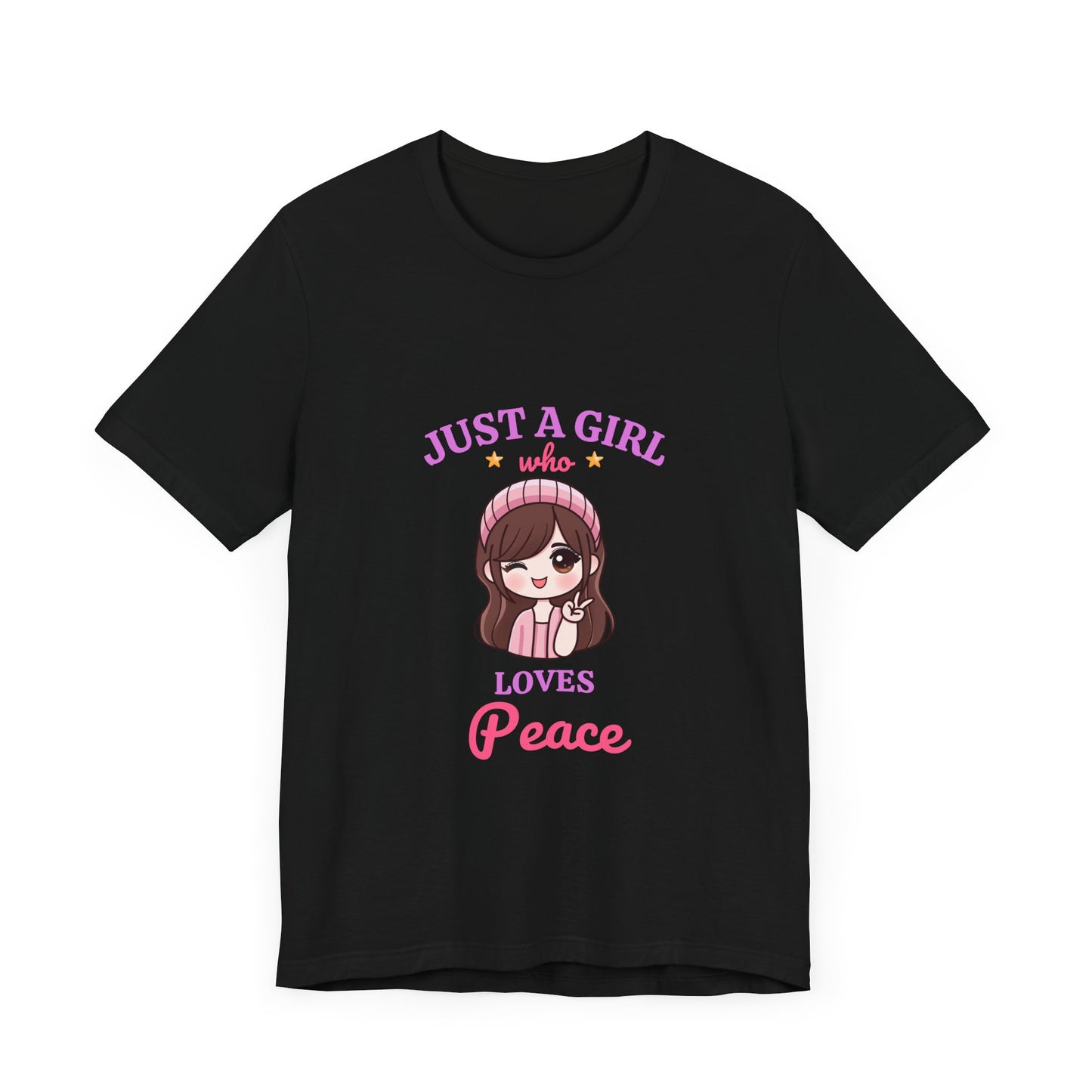 Just a Girl Who Loves Peace T- Shirt