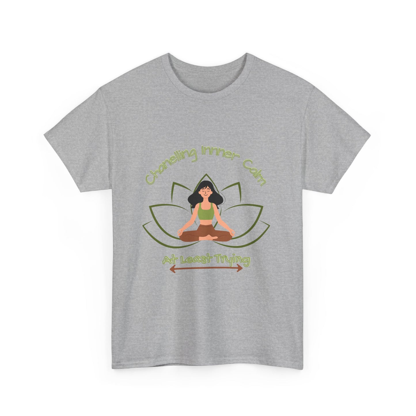 Mindful Vibes Unisex Heavy Cotton Tee - "Channeling Inner Calm"